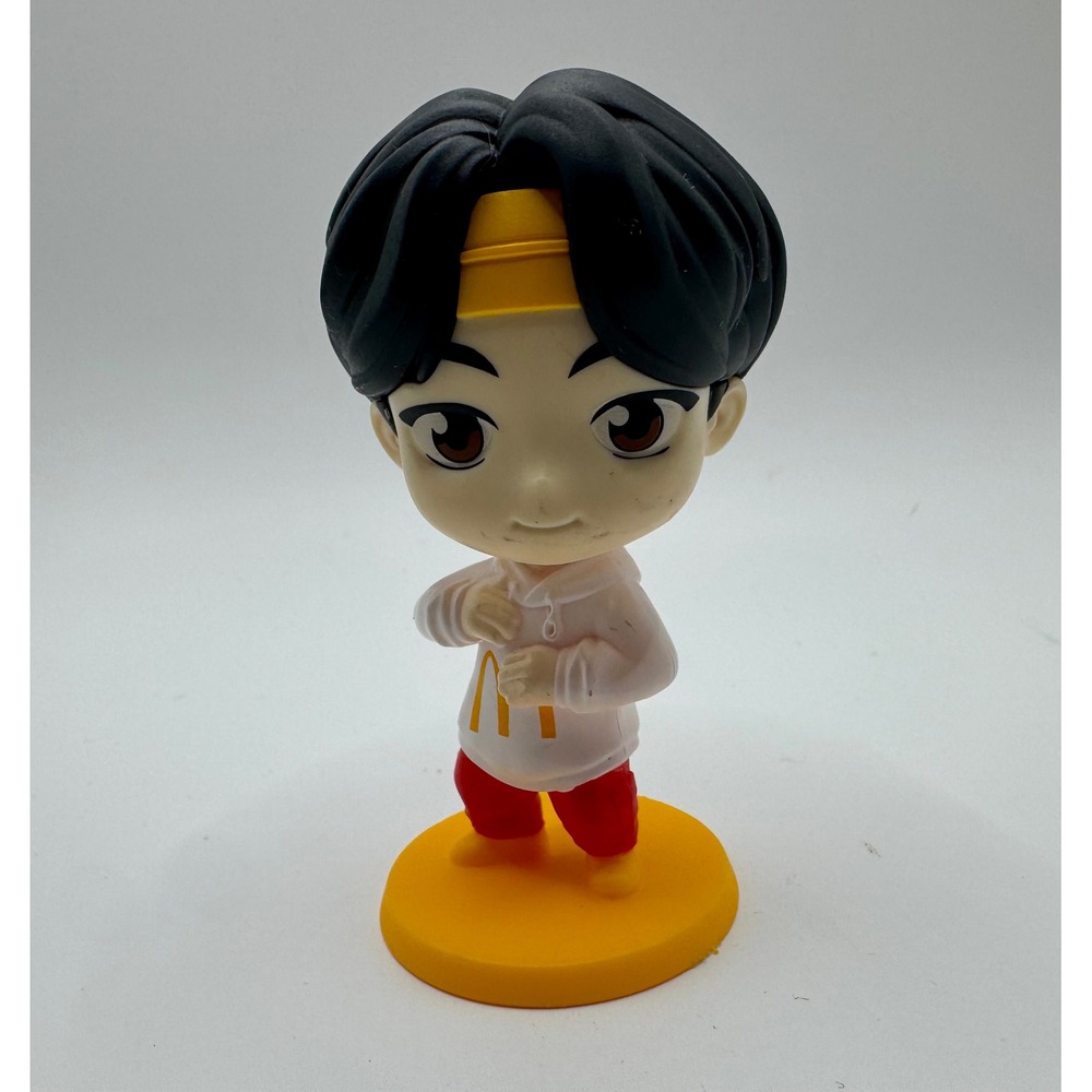 McDonalds BTS TinyTAN Jimin Figure White Hoodie Red Pants K-Pop Collectible